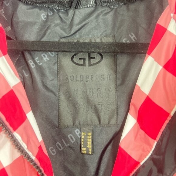 Goldbergh Bardot Puffer Jacket Gingham Down Ski Coat US 6 Pre-Loved - Picture 5 of 6